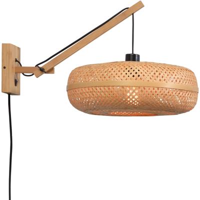 GOOD & MOJO Wandleuchte "Palawan", beige (natur), Ø 40cm H: 43cm, Leuchten, Wandleuchte