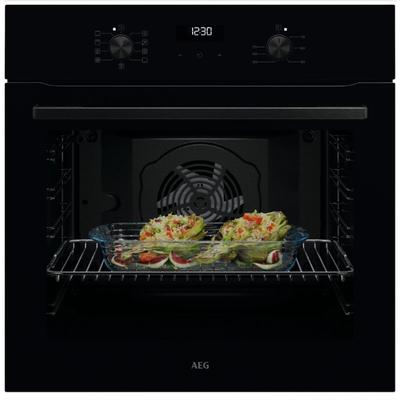 AEG 5000 SurroundCook® / Einbaubackofen / Aqua-Reinigungsfunktion / Schwarz NBU5A20SK