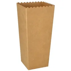 Papstar 1.000 Popcorn-Boxen aus Pappe `pure` eckig 19,7 x 7 x 7 cm, klein