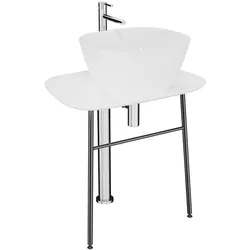 VitrA Plural Waschtischunterbau flach freistehend Höhe 66 cm Weiß Hochglanz,64049 64049