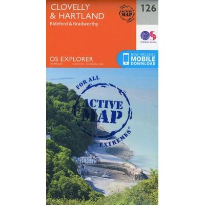 Clovelly and Hartland, Karte von Ordnance Survey, Ordnance Survey, 978-0-319-47001-5