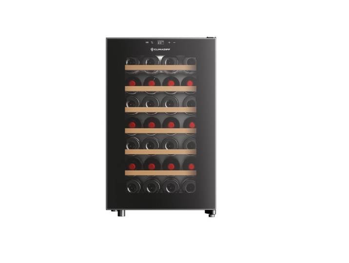 CLIMADIFF Weintemperierschrank CUVEE28, für 28 Standardflaschen á 0,75l,Ultra-Leise, sehr kompakt