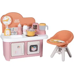 Smoby Puppenküche + Hochstuhl Baby Nurse, rosa