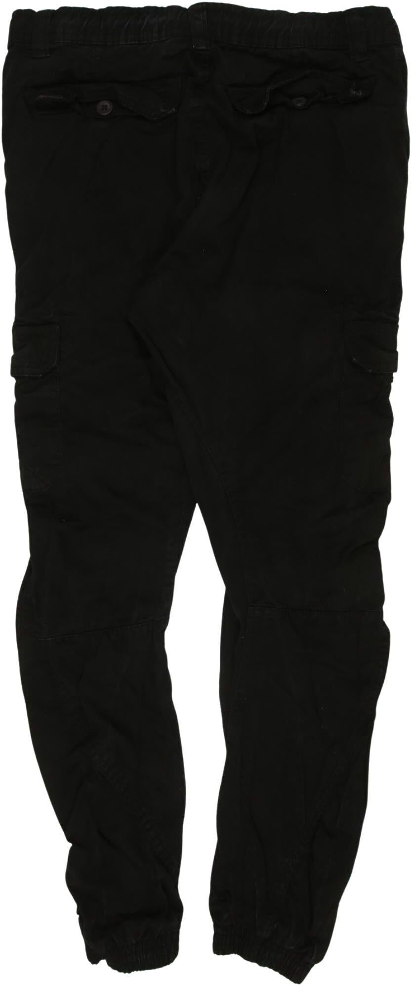 Urban Classics Jungen Stoffhose, Schwarz, Gr. S, Baumwolle - Second Hand