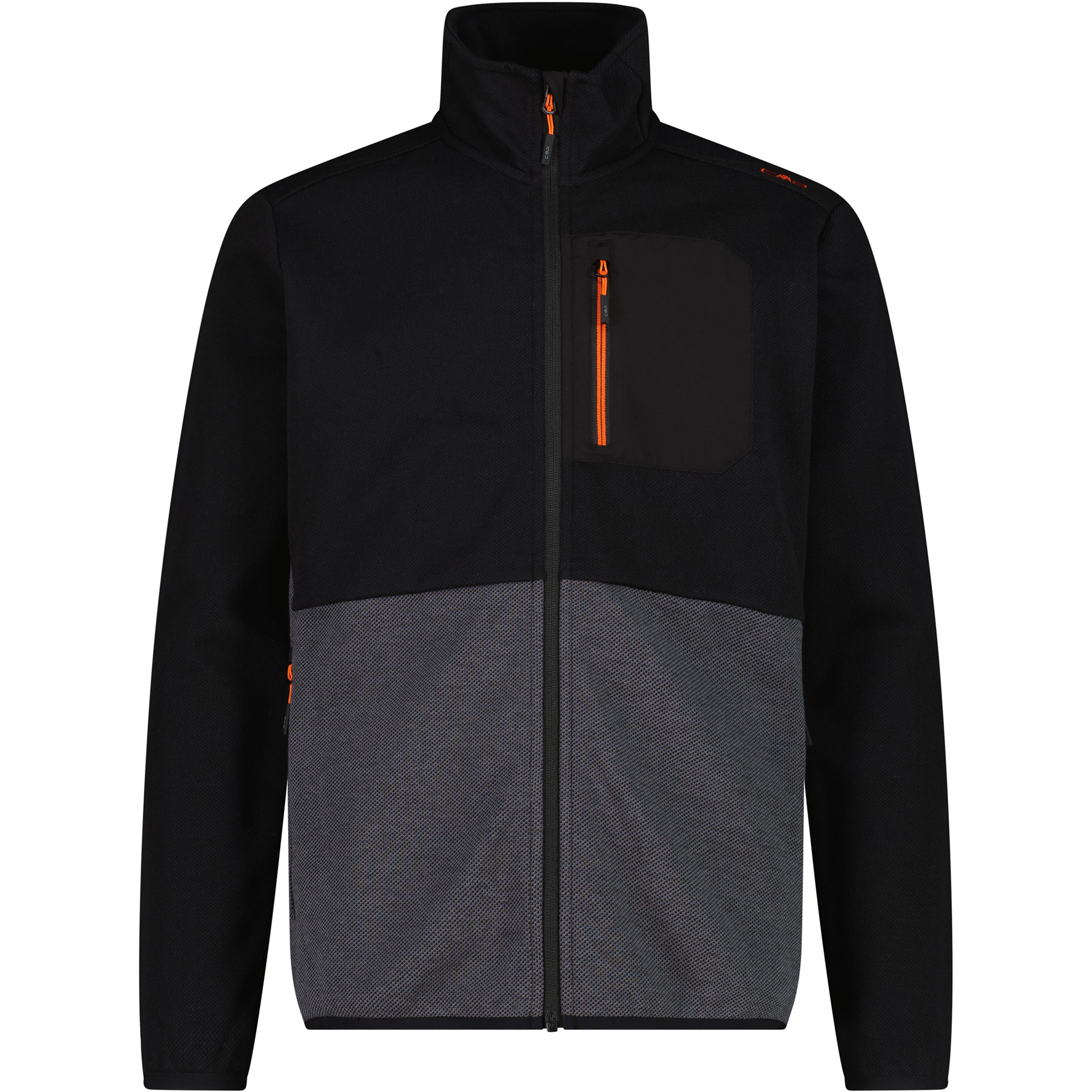 CMP Herren Fleecejacke schwarz Größe L Trekking Hautfreundlich