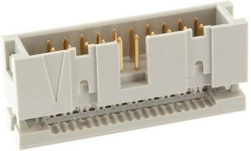 ECON CONNECT Wannenstecker WSK16G, 16-pol., grau, RM 2,54 mm, DIN 41651
