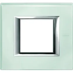 Legrand HA4802VKA Abdeckrahmen AXOLUTE: 1-fach, 2 Module, Farbe: Kristallglas