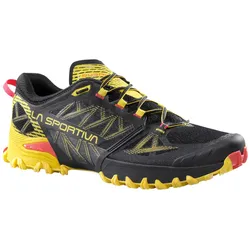 La Sportiva Bushido III Trail Running Schuhe black/yellow- Gr. 45.5