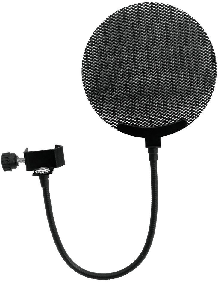 Omnitronic Mikrofon-Popfilter, Metall Schwarz