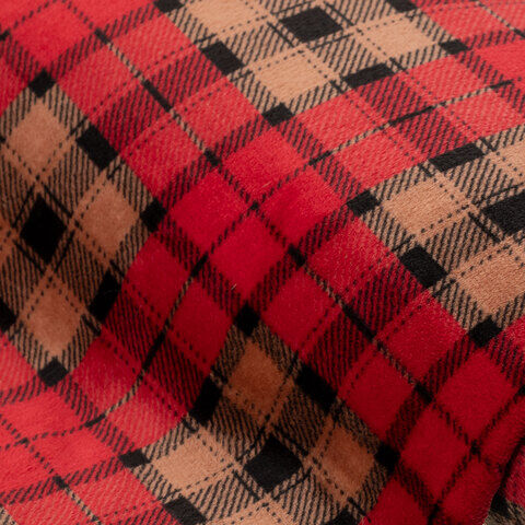 Wellness-Fleece "Karo", rot-color