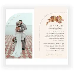 Dankeskarte Hochzeit: Sunset