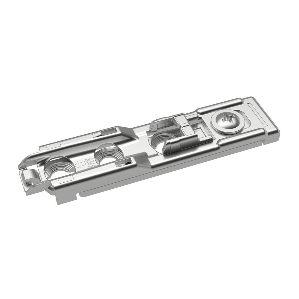 Hettich Möbel-Linear-Montageplatte, f.Topfscharn.,Dist. 1,5mm Sensys/Intermat, +/- 2mm, zum Anschrauben 9117341