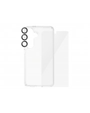PanzerGlass 3-in-1 Schutzpacket hintere Abdeckung für Mobiltelefon ultraweite Passform mit EasyAligner D3O Bio Polyethylenterephthalat PET recycelter Kunststoff Bildschirmschutz und Objektivschutz Samsung Galaxy S24 (B1213+7350)