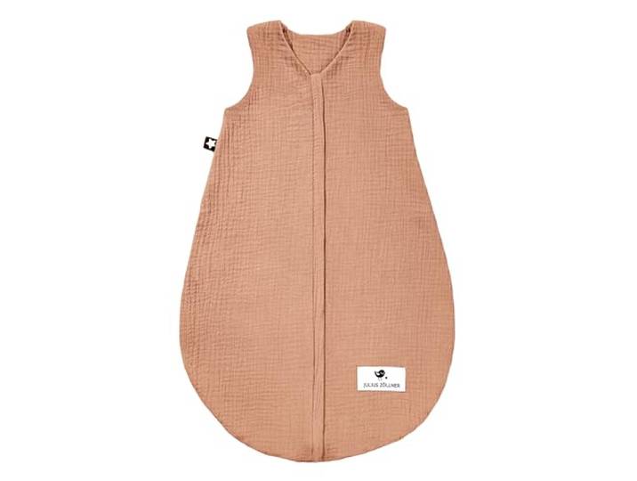 Julius Zöllner Musselin Sommerschlafsack dune, Größe 70 aus weicher Musselin Baumwolle, sicher und schadstoffgepüft, ideal für warme Sommernächte