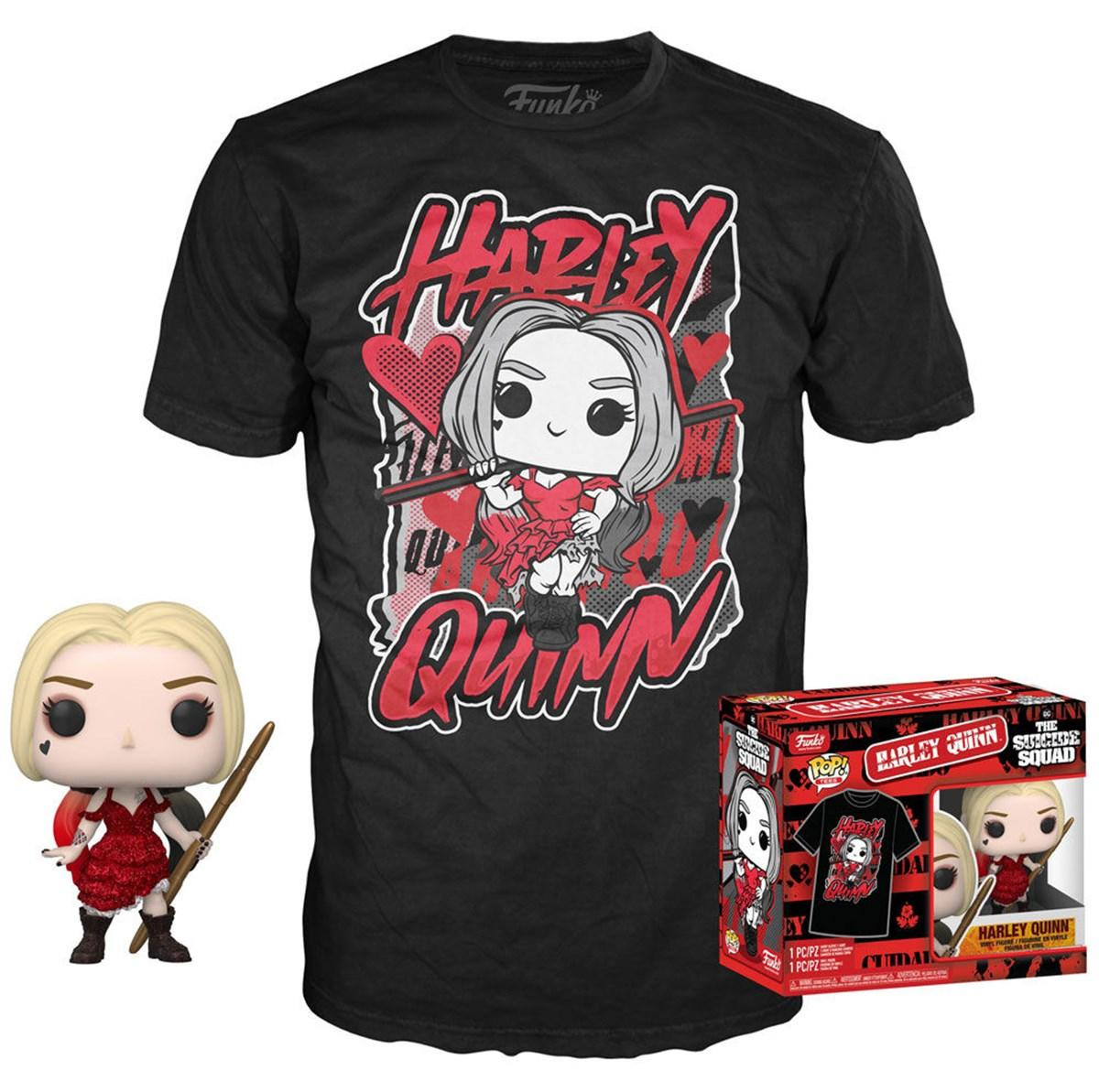 Funko Pop! Harley Quinn DC Comics Suicide Squad POP & T-shirt set