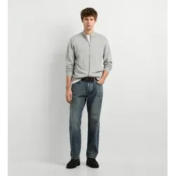 Pepe Jeans für Herren. PM7000103 Pullover Andre Zip grau (XS), Lässig, Baumwolle