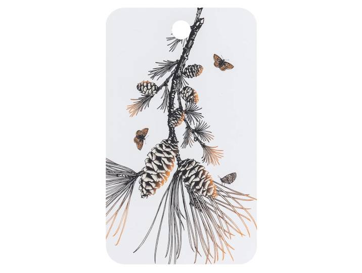 Åry Home Planche à découper Pine Cone 20x34cm Cotton white