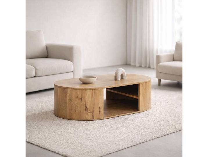 Table basse design en bois massif - Timea