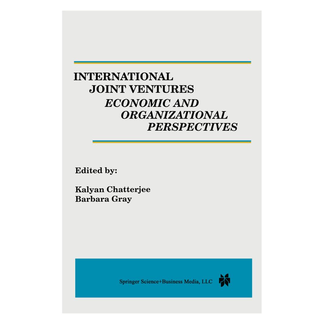 Springer International Joint Ventures: Economic and Organizational Perspectives (Englisch, Softcover, Barbara Gray, Kalyan Chatterjee) (55532774)