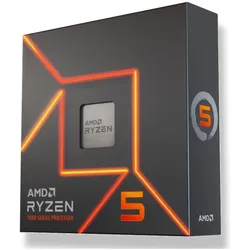 AMD Ryzen 5 7600X WOZ AM5 4,7GHz 6-Kerne 105W Grafik inter retail (AM5, 4.70 GHz, 6 -Core), Prozessor