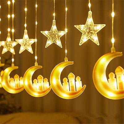 3M Stern Mond LED Vorhanglichter Vorhanglichter Dekorationen für Zuhause Veranstaltungen Partys