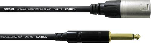 Cordial CCM 5 MP XLR Verbindungskabel [1x XLR-Stecker - 1x Klinkenstecker 6.35 mm] 5.00m Schwarz
