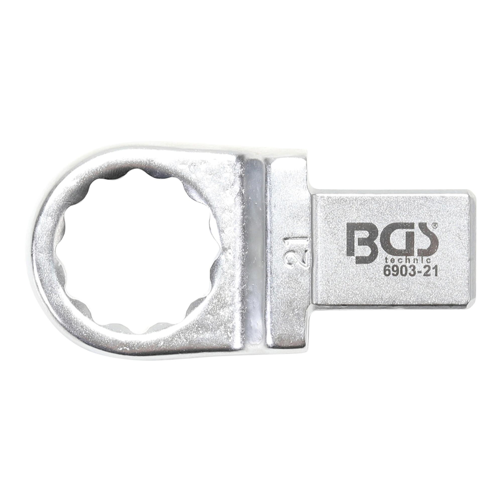 BGS Einsteck-Ringschlüssel 6903-21, 21 mm, Aufnahme 14 x 18 ; BGS technic)