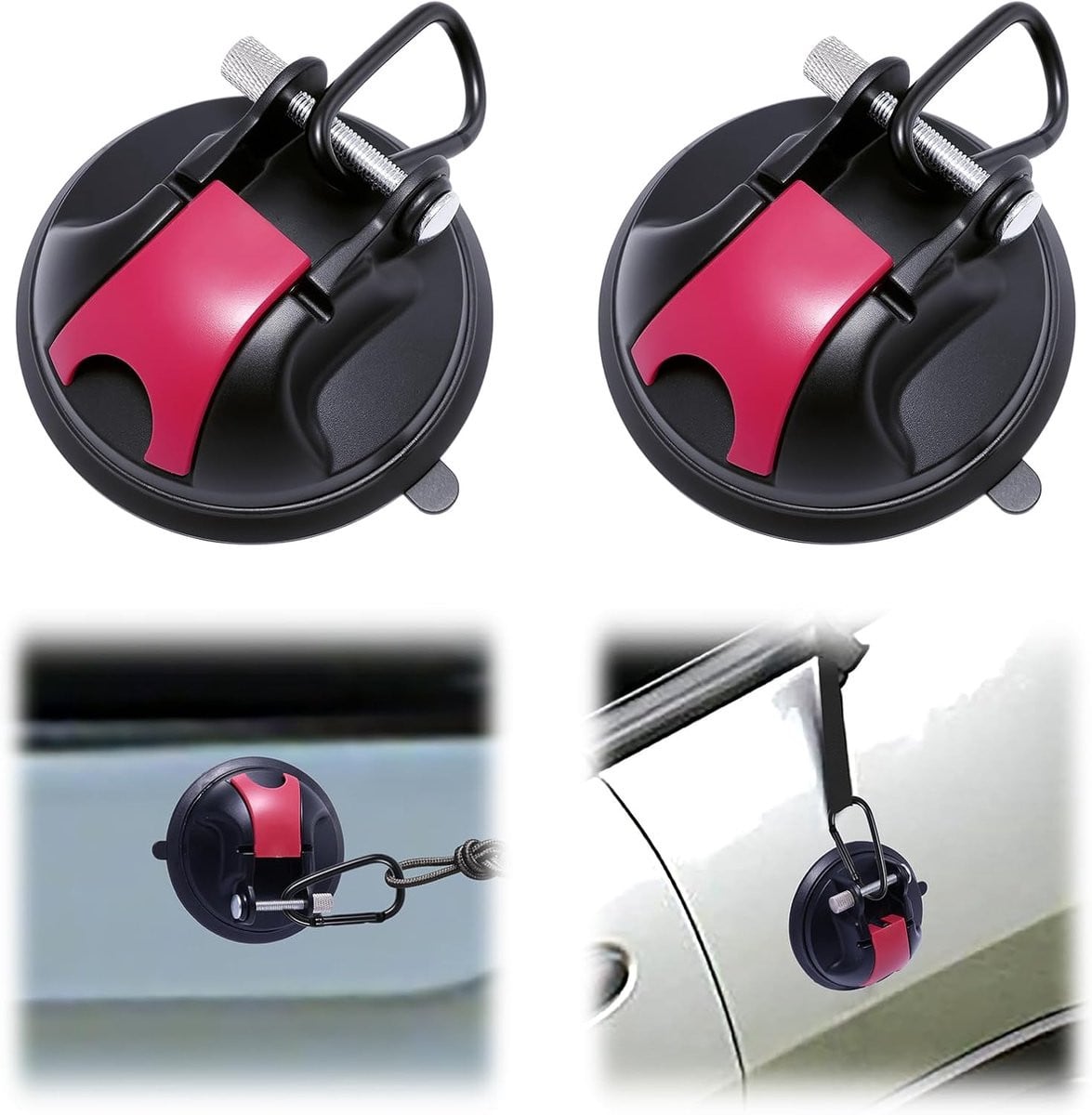 2 stuks Zuignaphaken met sterke grip voor auto, camper, badkamer en keuken