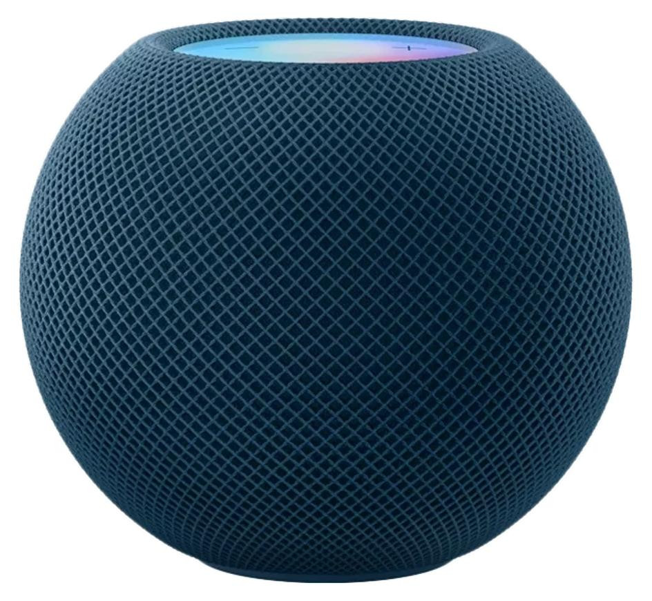 Apple HomePod Mini, blauw, modelnummer MJ2C3DN/A