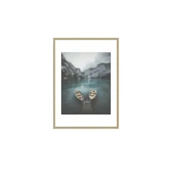 Holzbilderrahmen 50x70 cm  Iceland ¦ holzfarben ¦ Holzwerkstoff ¦ Maße (cm): B: 52 H: 72 T: 2.8