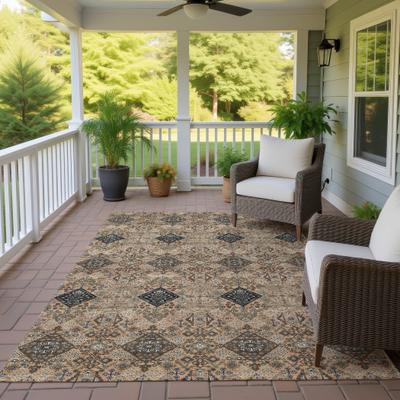 Addison Rugs Machine Washable Indoor/ Outdoor Global Flory Chantille Rug