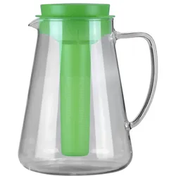 Tescoma, Teekanne, Glaskrug TEO 2.5 l, mit Teesieb und Kühleinsatz , grün (2.50 l)