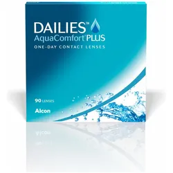Dailies, Kontaktlinsen, AquaComfort PLUS, sphärisch (-14, Tageslinse, 90 Stk., Sphärisch)