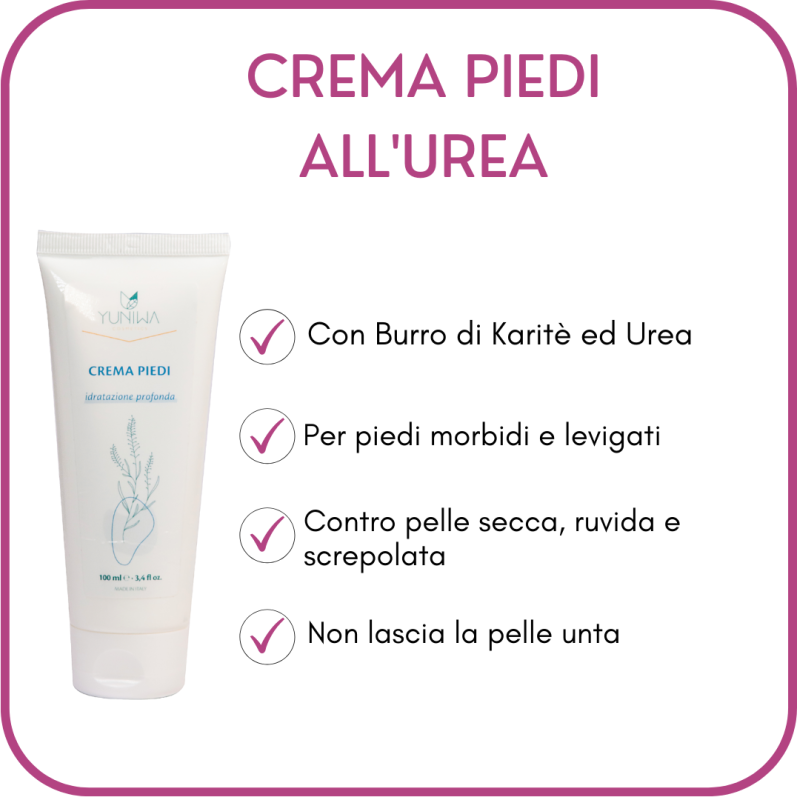yuniwa cosmetics Crema piedi all'urea