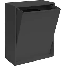 ReCollector Recycling Box, Wandmülleimer, schwarz