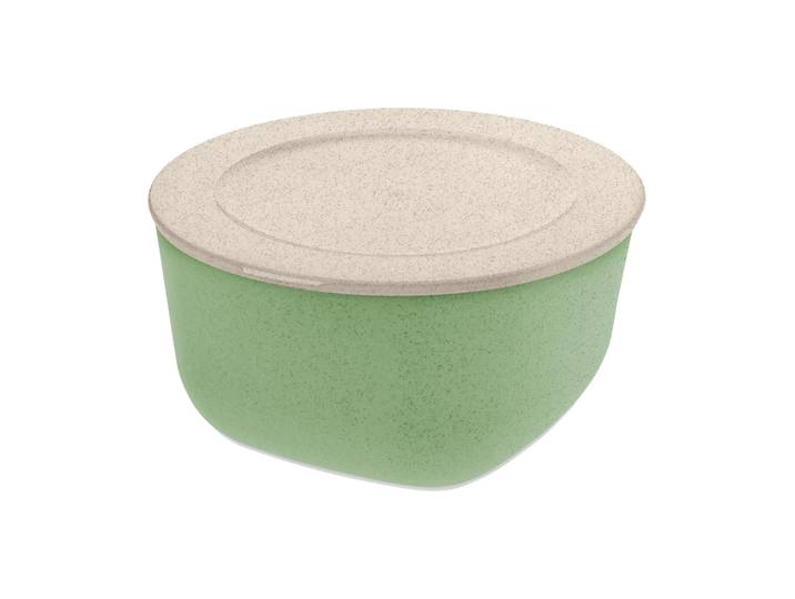 Koziol Saladier avec couvercle Connect thermoplastique biocirculaire 2 L Nature leaf green