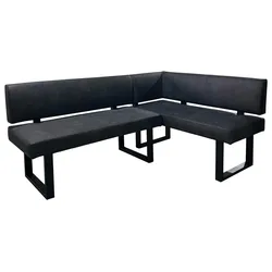 Eckbank Vancouver Anthrazit/Schwarz