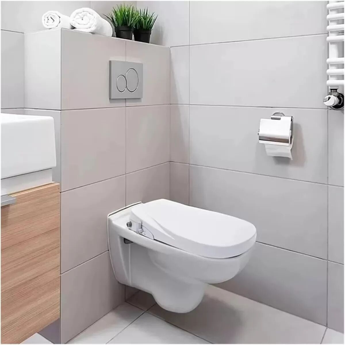 INF Smart Toilettensitz V-Form (3/8 EU Standard) Nicht-Elektrisches Bidet