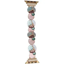 Neue Armbanduhr GlacierX Gleam Vintage Stretch Bracelet Mystic Mauve für Apple Watch 38/40/41mm Malve.