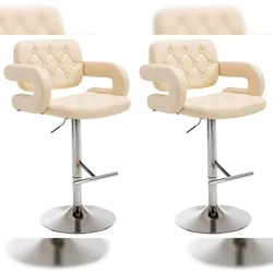 CLP 2er Set Barhocker Dublin creme