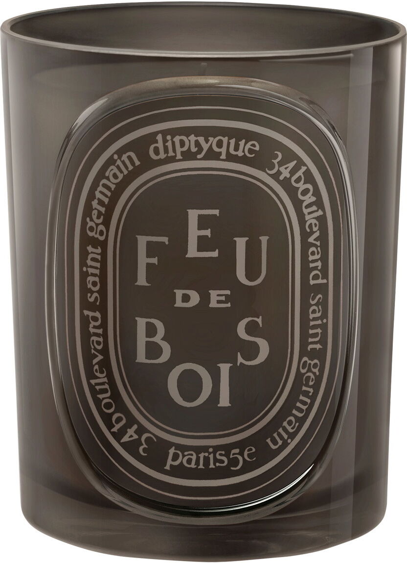 diptyque Grey Candle Feu de Bois
