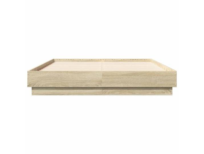 Lit 140x190cm - VIDAXL - Cadre de lit MODERNE - sans matelas - chêne sonoma L4600