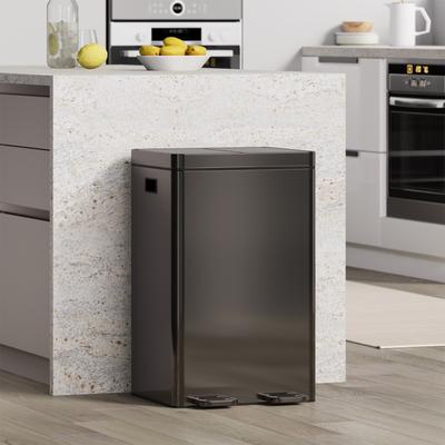 Garvee 2×8 gal Dual Compartment Kitchen Dual Trash Can, Recycling Kitchen Trash Bins