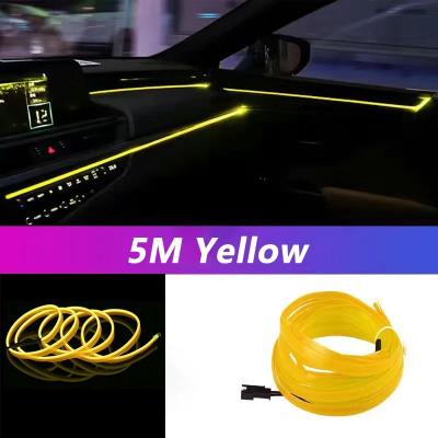 Uplift Essentials 5M USB Interior LED Neon EL Wire Ambient Light yellow