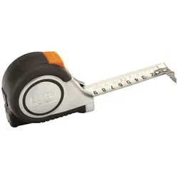Bahco doppelseitiges Maßband 8 m metrisch + Zoll magnetisch Rollmaß MTS-8-25-E