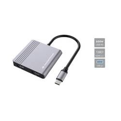 Conceptronic USB-C® Dockingstation DONN13G 4-in-1 MST Docking Station USB 3