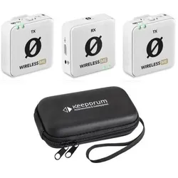RØDE Wireless ME Dual Mikrofon-System Weiss mit Softcase, Mikrofon