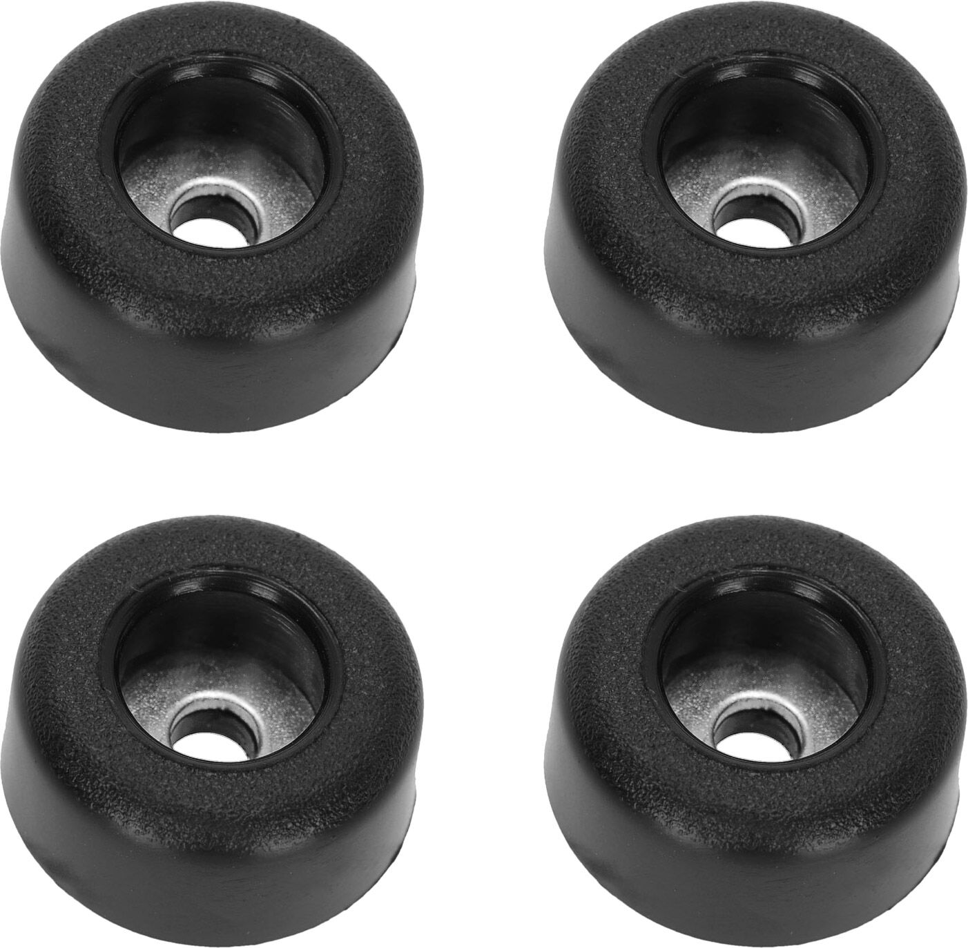 Adam Hall Hardware 4900s M4ah - Set 4 X Gummifuß 25 X 11 Mm Schwarz, Rutschhemmend