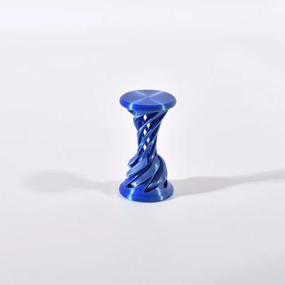 3D Printed Spiral Fidget Toy Stress Relief Desktop Desk Decor blue