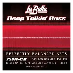 Aulos Deep Talkin'black Nylon Bass String Set 6 Strings (6x), Saiten